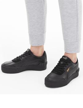 PUMA Carina - Zapatos deportivos para mujer, Blanco/Negro