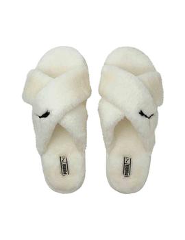 Zapatillas casa Puma Fluff X Strap BX Blanco Mujer