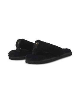 Zapatillas Casa Puma Fluff Flip Bx Negro Mujer