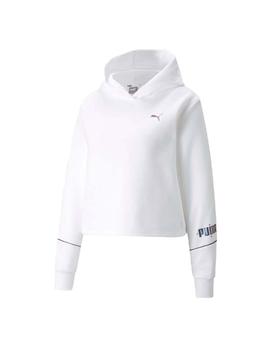 Sudadera Puma Cyber Cropped Blanco Mujer