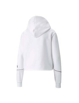 Sudadera Puma Cyber Cropped Blanco Mujer