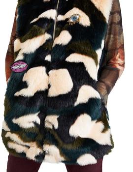 Chaleco Desigual Ju Animal Print Multicolor Mujer