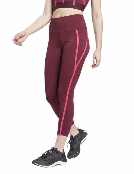 Leggings Studio Taped Granate/Fucsia Mujer