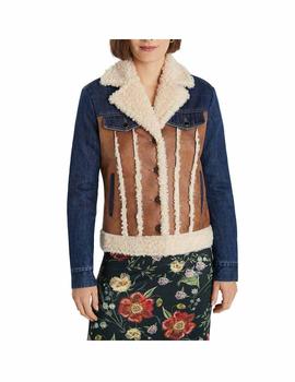 Cazadora Desigual Daniela Denim/Camel Mujer