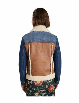 Cazadora Desigual Daniela Denim/Camel Mujer