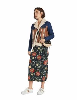 Cazadora Desigual Daniela Denim/Camel Mujer