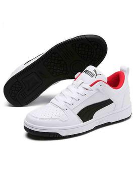 Zapatillas Puma Rebound Layup Lo Blanco/Negro/Rojo