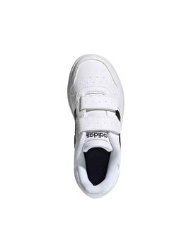 Zapatillas Adidas Hoops 2.0 CMF I Blanco/Negro/Nar
