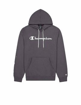 Sudadera Champion c/Capucha Gris Oscuro Hombre