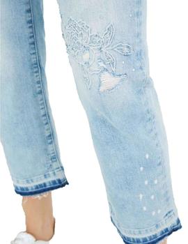 Pantalon Desigual Pondio Azul Mujer