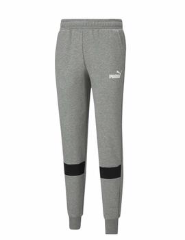 Pantalon Puma ESS+ Colorblock Gris/Negro Hombre