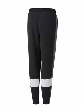 Pantalon Puma ESS  Colorblock Negro/Gris/Bco Niño