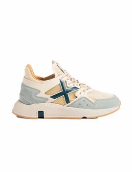 Zapatillas Munich Click 16 Beige/Gris/Rosa Mujer