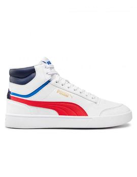 Zapatilla Puma Shuffle Mid Blanco/Rojo/Azul