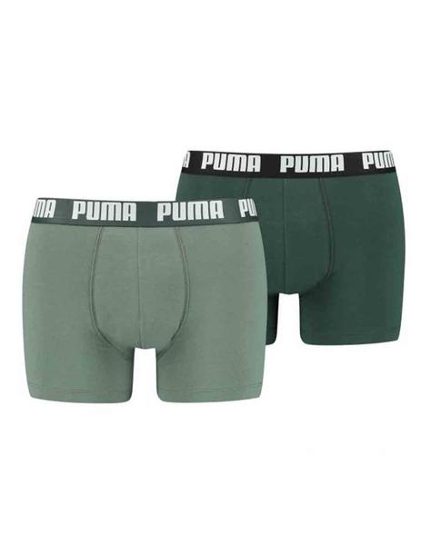 Calzoncillos Puma Basic Boxer 2P Verde Oscu Hombre