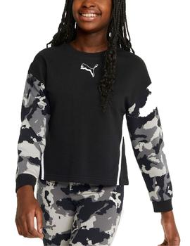 Sudadera Puma Alpha Camo Negro/Gris Niña