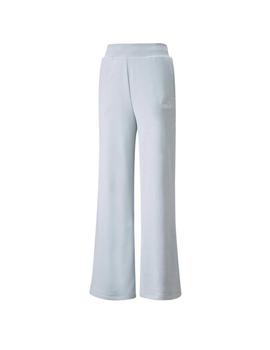 Pantalon Puma ESS+ Embroidery Azul Mujer