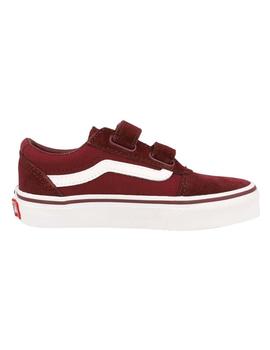 Zapatillas Vans YT Ward V Suede/Canvas Granate/Bco