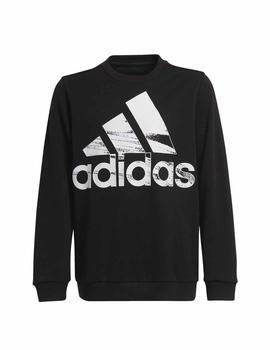 Genealogía manguera Extremo Sudadera Adidas Logo Negro/Blanco