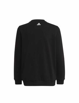 Sudadera Adidas Logo Negro/Blanco