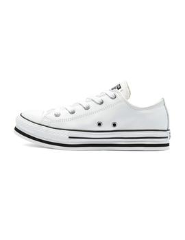 Zapatillas Converse CTAS EVA Lift OX Piel Blanco