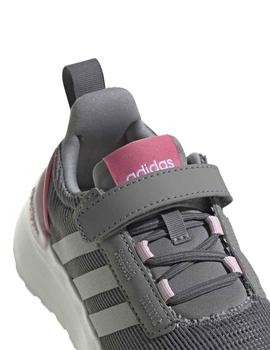 Zapatillas Adidas Racer TR21 C Gris/Rosa Niña