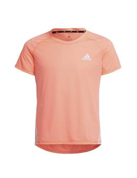 Camiseta Adidas G AR 3S Coral Fluor Niña