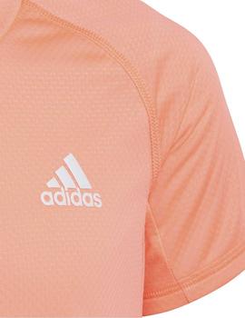 Camiseta Adidas G AR 3S Coral Fluor Niña