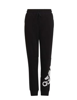 Pantalon Adidas B Logo Negro/Blanco Niño