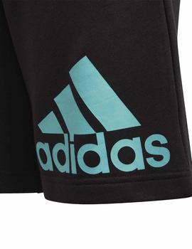 Pantalon corto Adidas B BL Negro/Verde Niño