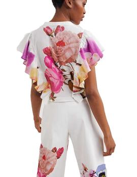 Blusa Desigual Lucrecia Blanco/Flores Mujer