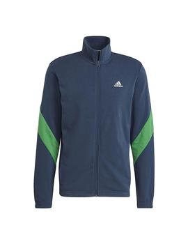 Chandal Adidas M Cotton Marino/Verde Hombre