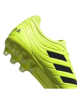 Bota fútbol adidas copa 19.3 AG amarillo fluor/ ne