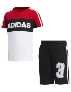 Conjunto Corto Niño  Adidas Camiseta y Pantalón