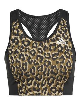 Top Adidas W Leo BT Negro/Leopardo Mujer