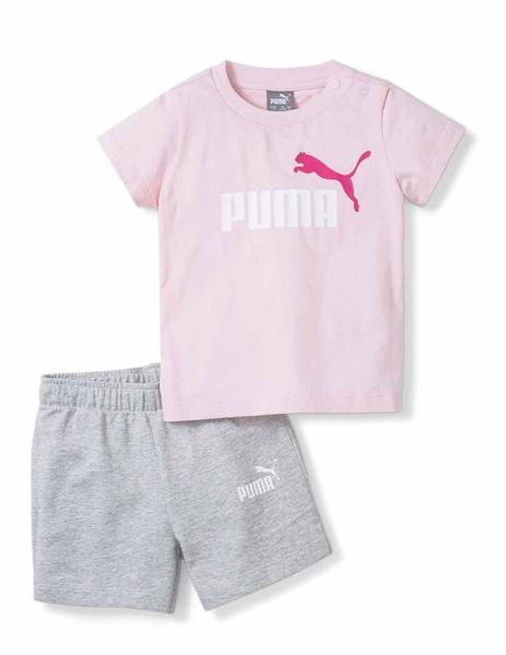 Set Puma Minicats Rosa/Gris Niña