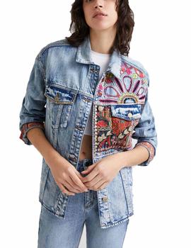 Cazadora Desigual Denim Nueva Delhi Azul Mujer