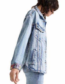 Cazadora Desigual Denim Nueva Delhi Azul Mujer