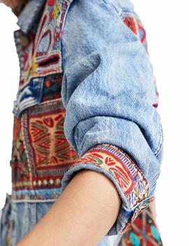 Cazadora Desigual Denim Nueva Delhi Azul Mujer