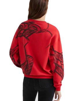 Sudadera Desigual Play Mickey Rojo Mujer