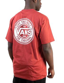 Camiseta Vans Original Checkerboard C Teja Hombre