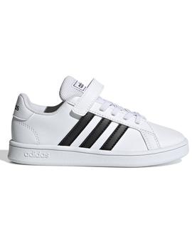 Zapatilla Adidas Grand Court C Blanca/Negra