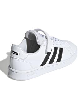 Zapatilla Adidas Grand Court C Blanca/Negra