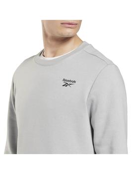 Sudadera Reebok RI Left Chest Logo Gris Hombre