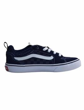 Zapatillas Vans YT Filmore Mix Check Marino/Gris