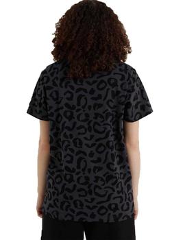Camiseta Ellesse Overlep Camo Negro/Gris Mujer