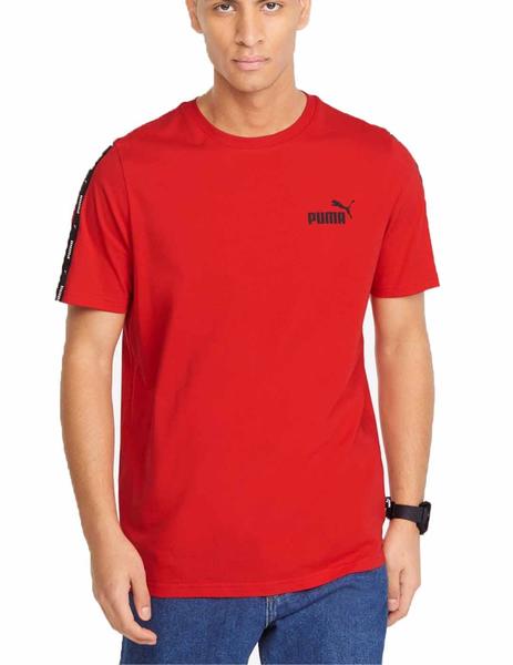 Camiseta Puma ESS+ Tape Rojo Hombre