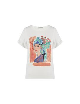 Camiseta Naf Naf Orico Crudo Mujer