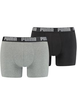 Calzoncillos Puma Basic Boxer 2P Gris/Antrc Hombre