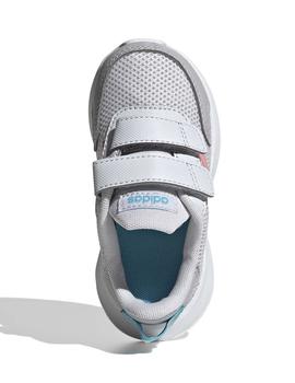 Zapatillas Adidas Tensaur Run I Gris/Ros Para Niña